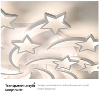 Plafonnier Etoile LED Acrylique - Design Moderne & Décoratif
