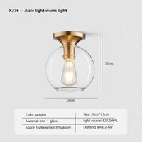 Plafonnier LED Transparent - Style Moderne | Marco Lucetti Or / Lumière chaude