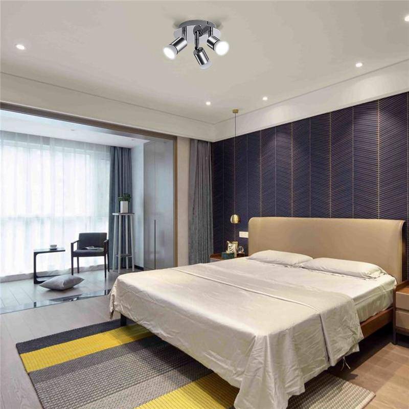 Plafonnier LED Tri-Spot Chromé. | Marco Lucetti