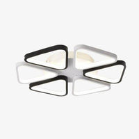 Plafonnier LED Triangles Noirs & Blancs | Marco Lucetti