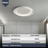 Plafonnier LED Ultra Fin Design Moderne - Nouvelle Collection 2024 by Lumina. | Marco Lucetti BLANC / 64 cm / Lumière chaude 3000K