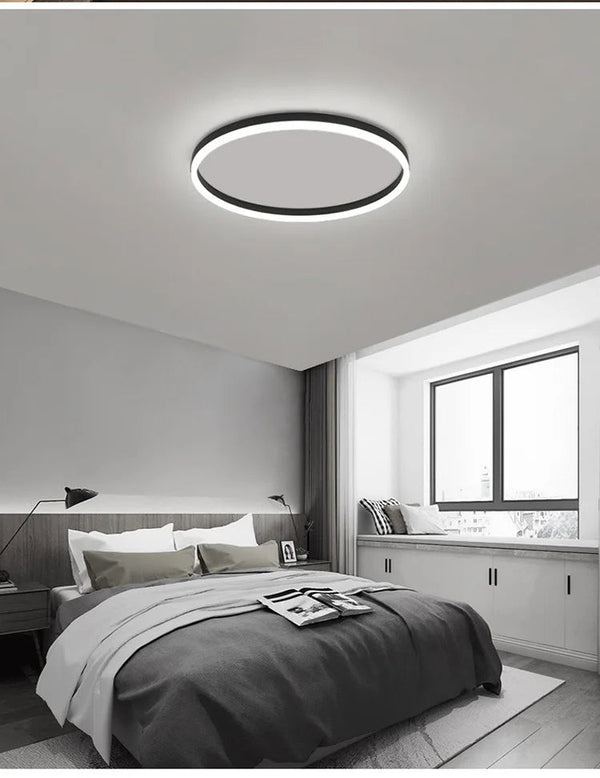 Plafonnier LED Nordic Chic Ultra-Fin - Décor Moderne