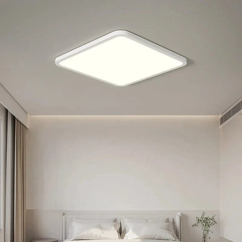 Plafonnier LED Ultra-mince Rectangulaire Minimaliste Scandinave Moderne en Acrylique | Marco Lucetti