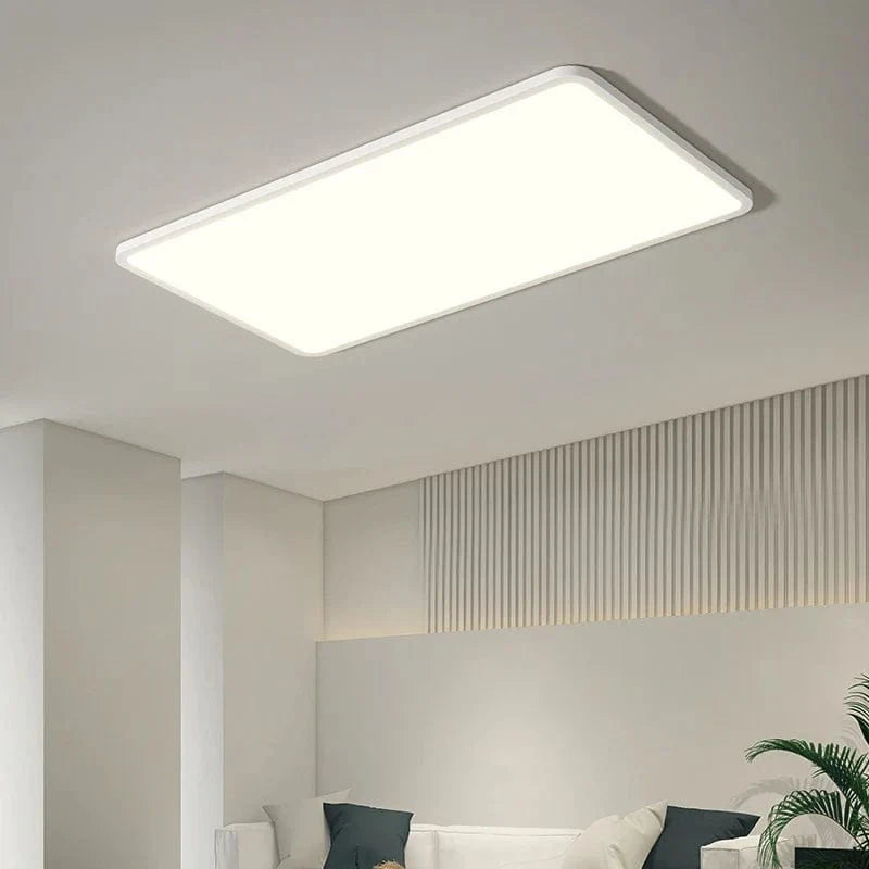 Plafonnier LED Ultra-mince Rectangulaire Minimaliste Scandinave Moderne en Acrylique | Marco Lucetti