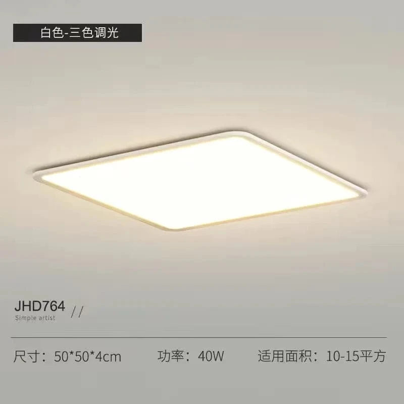 Plafonnier LED Ultra Slim Minimaliste Nordique | Marco Lucetti L50-L50cm / Lumière neutre 4000K