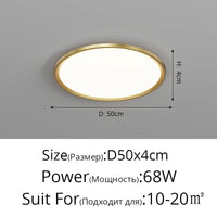 Plafonnier LED ultramince pour un éclairage moderne dans toutes les pièces de la maison | Marco Lucetti