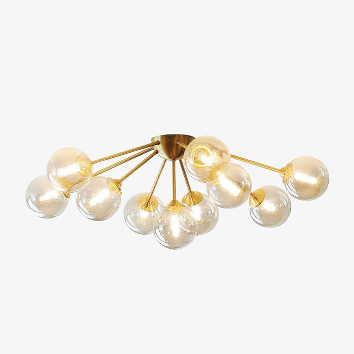 Plafonnier LED Vera en verre moderne | Marco Lucetti 10 globes / Chaude