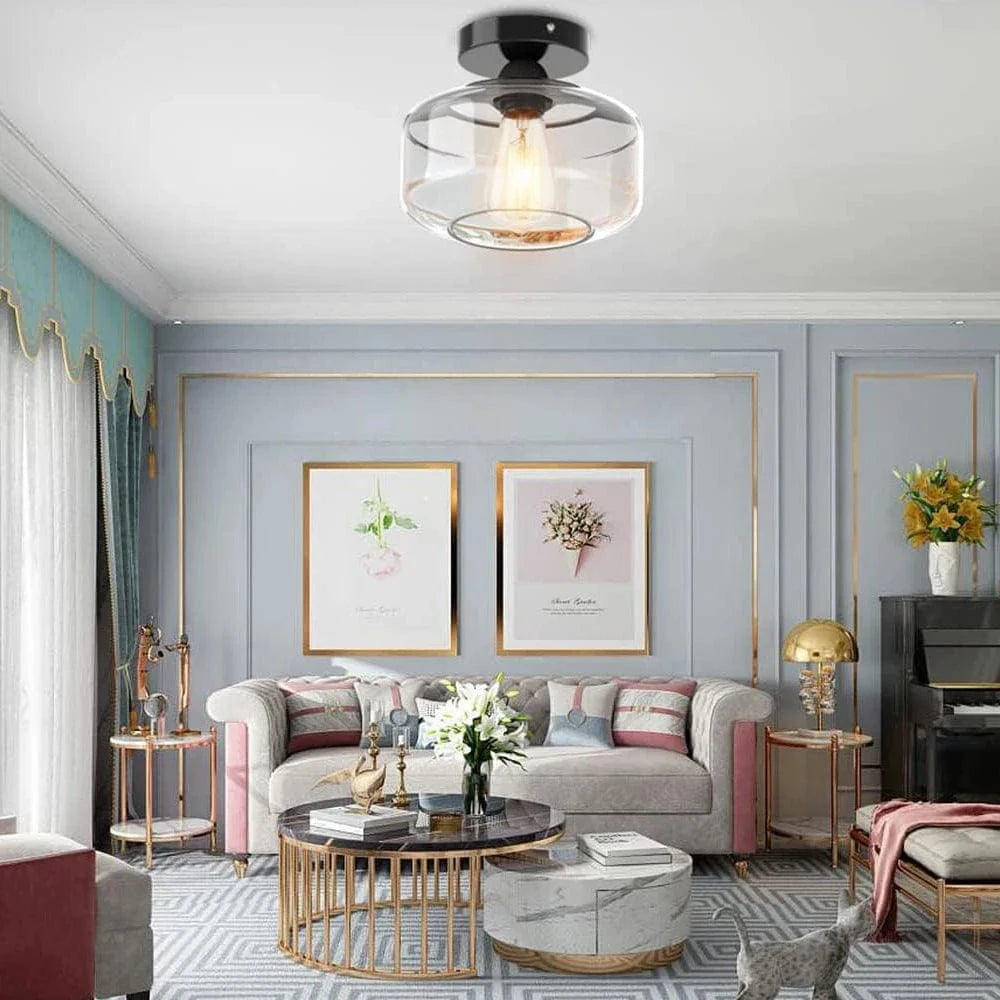 Plafonnier LED Verre Brillant | Marco Lucetti