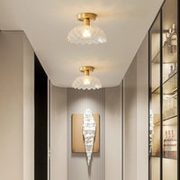 Plafonnier LED Verre Cuivre Déco | Marco Lucetti