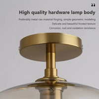 Plafonnier LED Verre Minimaliste Moderne | Marco Lucetti