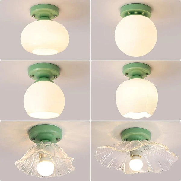 Plafonnier LED Verre Nordique - Idéal pour Couloir et Entrée | Marco Lucetti