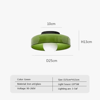 Plafonnier LED Vintage en verre - Tête unique | Marco Lucetti