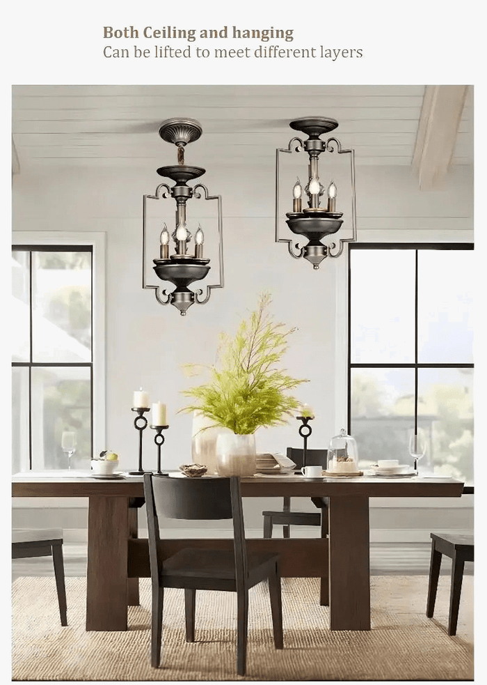 Plafonnier LED Vintage Industriel Américain - Multi-têtes | Marco Lucetti