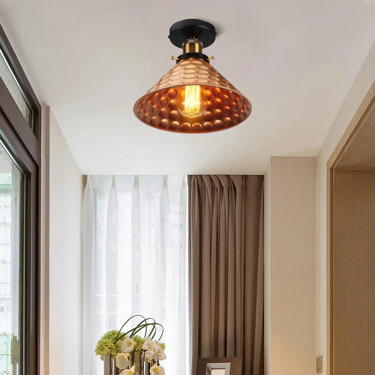 Plafonnier LED Vintage Moderne en Métal | Marco Lucetti