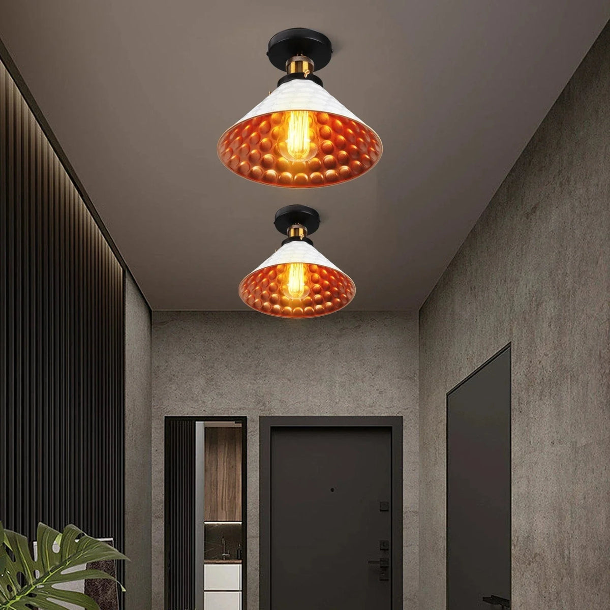 Plafonnier LED Vintage Moderne en Métal | Marco Lucetti