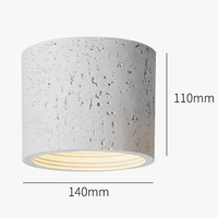 Plafonnier LED Wabi-Sabi Style en résine pour salon chambre allée couloir entrée | Marco Lucetti