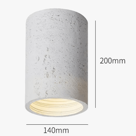 Plafonnier LED Wabi-Sabi Style en résine pour salon chambre allée couloir entrée | Marco Lucetti