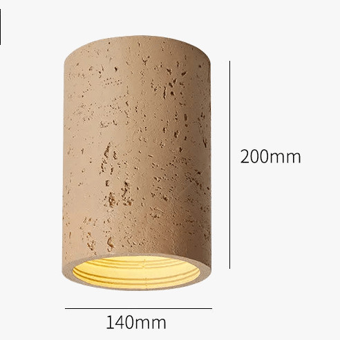 Plafonnier LED Wabi-Sabi Style en résine pour salon chambre allée couloir entrée | Marco Lucetti