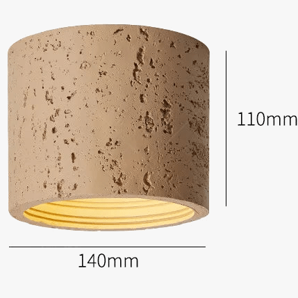 Plafonnier LED Wabi-Sabi Style en résine pour salon chambre allée couloir entrée | Marco Lucetti