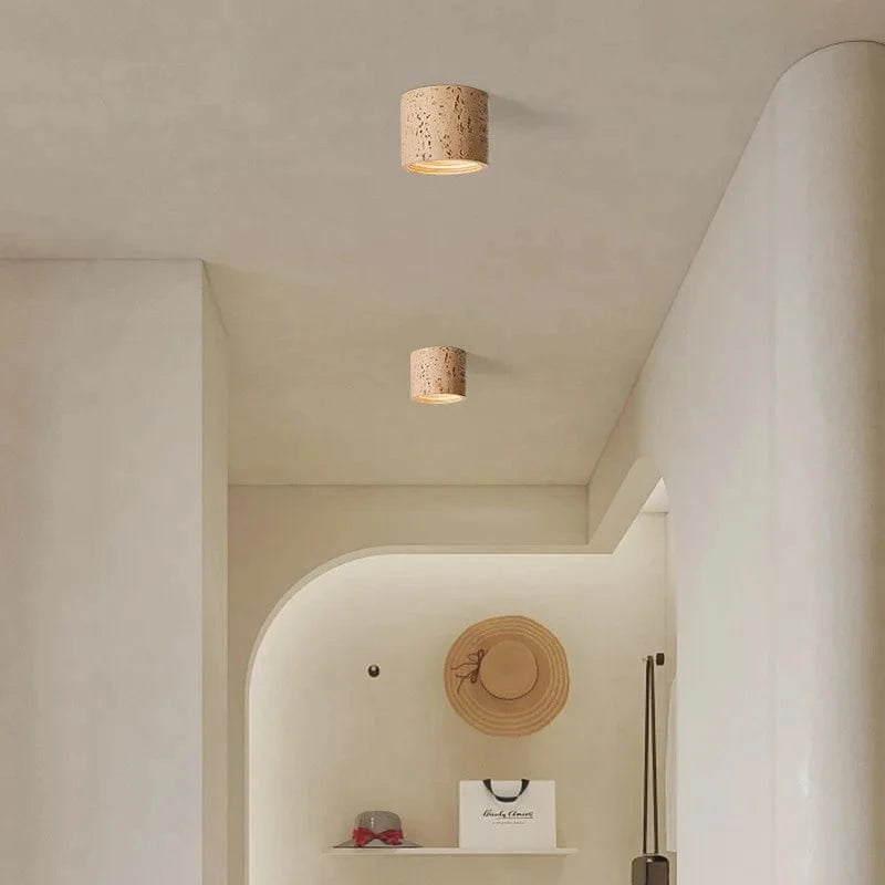 Plafonnier LED Wabi-Sabi Style en résine pour salon chambre allée couloir entrée | Marco Lucetti