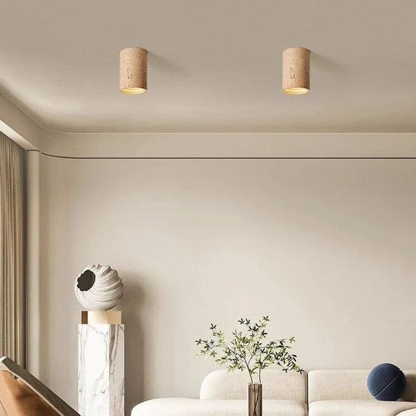 Plafonnier LED Wabi-Sabi Style en résine pour salon chambre allée couloir entrée | Marco Lucetti