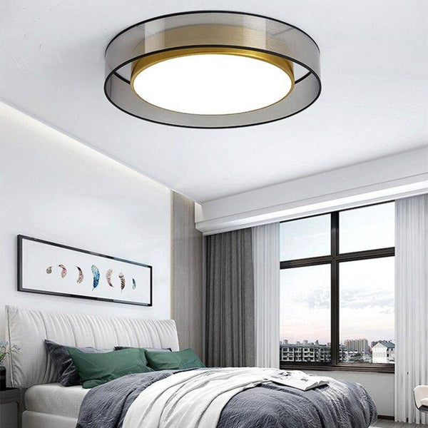 Plafonnier Loft doré LED Design | Marco Lucetti