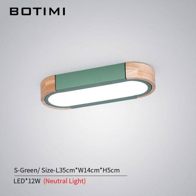 Plafonnier Loft : LED en bois aux formures arrondies | Marco Lucetti Vert / S / Non