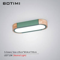 Plafonnier Loft : LED en bois aux formures arrondies | Marco Lucetti Vert / S / Non