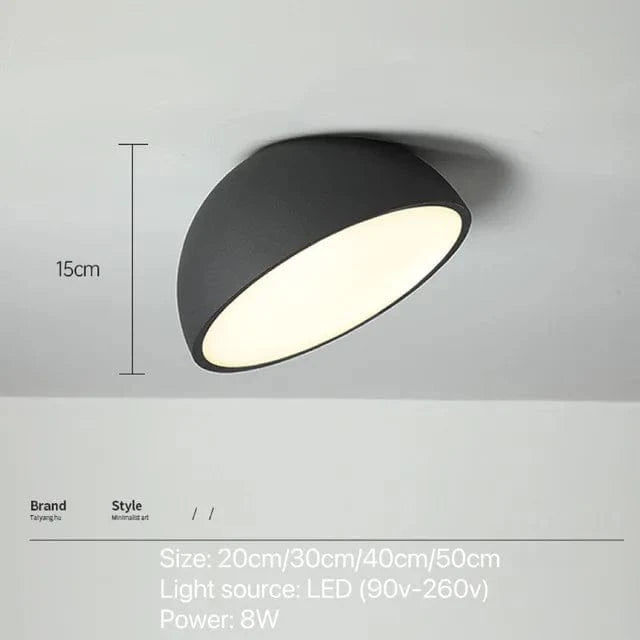 Plafonnier Loft Nordic LED Télécommandé | Marco Lucetti Noir / 20 cm / Télécommande