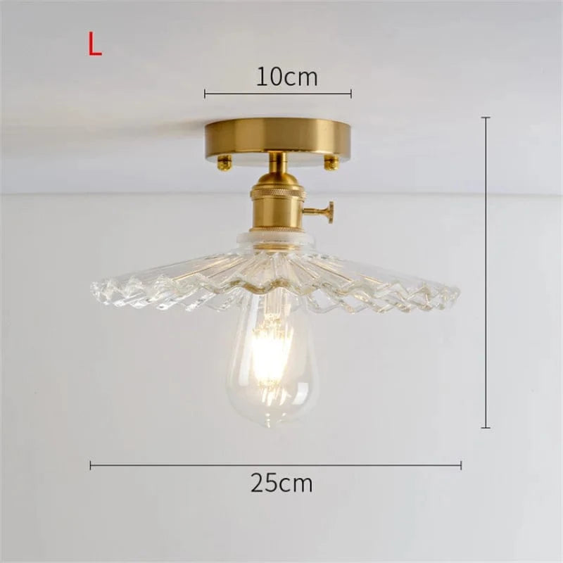 Plafonnier Loft Vintage en verre nordique - Moderne et Rétro | Marco Lucetti L