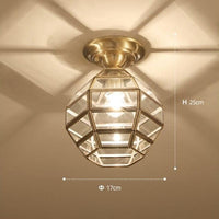 Plafonnier Loxia Cuivre & Verre | Marco Lucetti