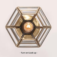 Plafonnier Loxia Cuivre & Verre | Marco Lucetti