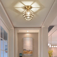 Plafonnier Loxia Cuivre & Verre | Marco Lucetti