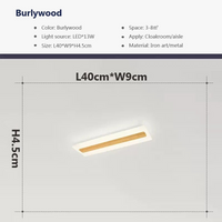 Plafonnier LED en Bois pour une Déco Élégante