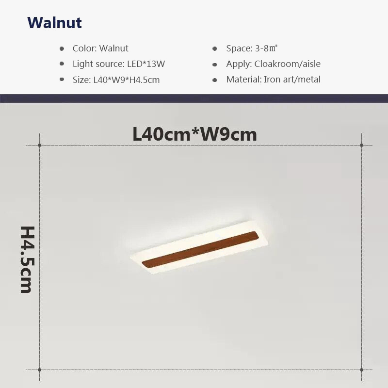 Plafonnier LED en Bois pour une Déco Élégante