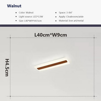 Plafonnier LED en Bois pour une Déco Élégante