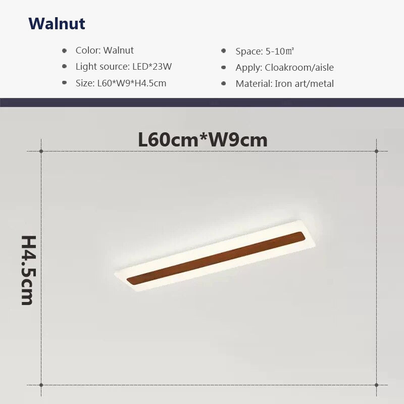 Plafonnier LED en Bois pour une Déco Élégante