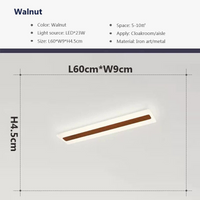 Plafonnier LED en Bois pour une Déco Élégante