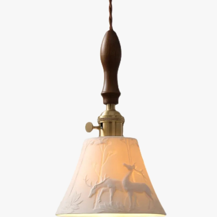 Plafonnier élégant en céramique pour une déco rustique
