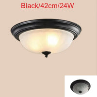 Plafonnier LUMIÈRE D'AMBIANCE LED rond or/noir/Bronze pour couloir salon cuisine | Marco Lucetti Noir-42cm 24w