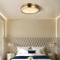 Plafonnier Luminaire Vintage Laiton LED - Éclairage Moderne pour Salon, Chambre ou Bureau | Marco Lucetti