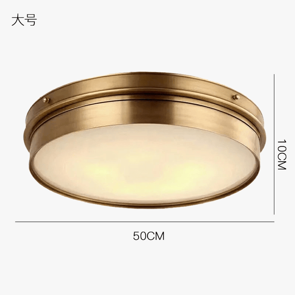 Plafonnier Luminaire Vintage Laiton LED - Éclairage Moderne pour Salon, Chambre ou Bureau | Marco Lucetti