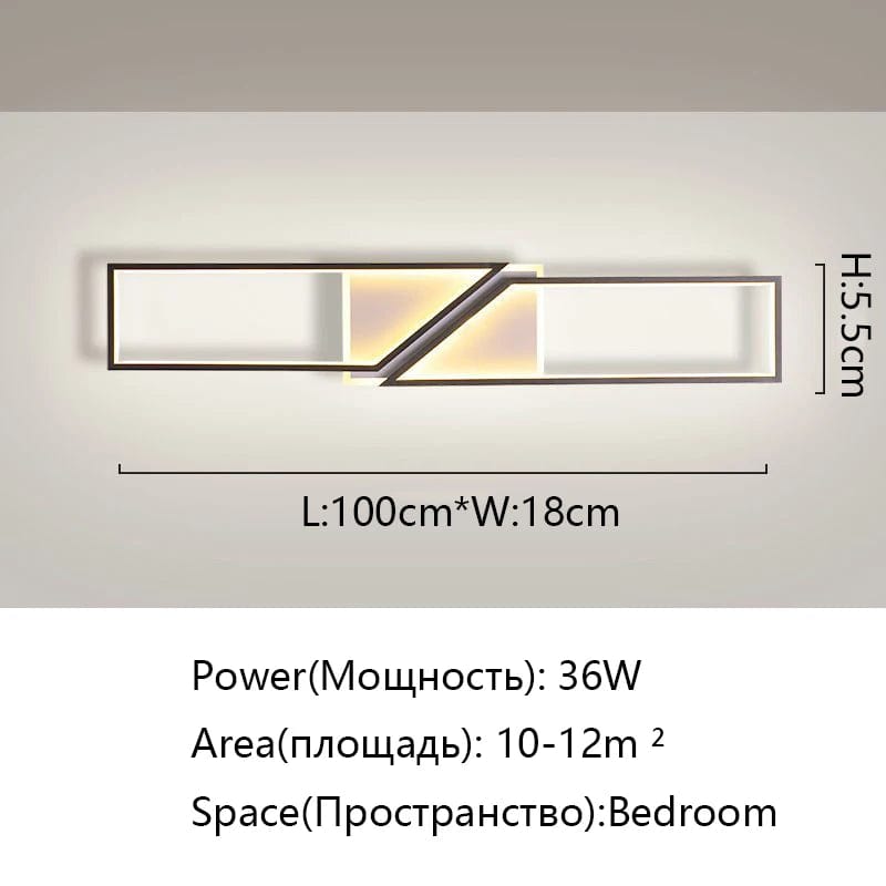 Plafonnier Lumineux Rectangulaire Minimal | Marco Lucetti