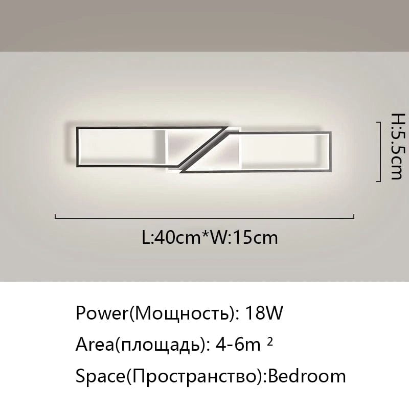 Plafonnier Lumineux Rectangulaire Minimal | Marco Lucetti