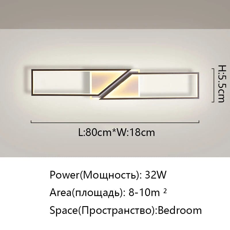 Plafonnier Lumineux Rectangulaire Minimal | Marco Lucetti