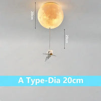 Plafonnier « Lunaire Explorer » avec astronaute | Marco Lucetti A-Dia 20 cm / 3 Température de couleur