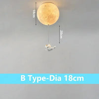 Plafonnier « Lunaire Explorer » avec astronaute | Marco Lucetti B-Dia 18 cm / 3 Température de couleur