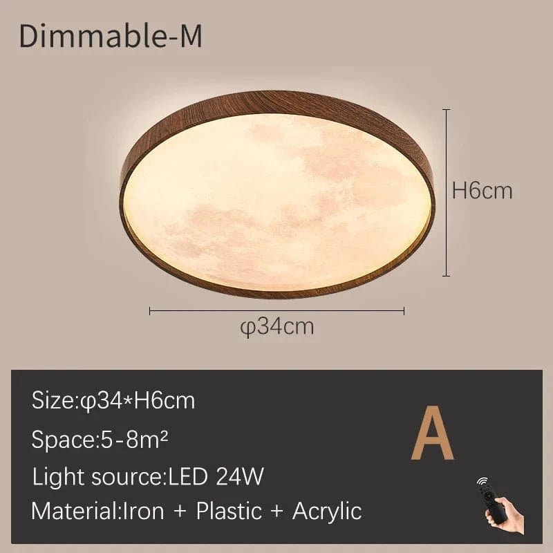 Plafonnier Lune LED Dimmable | Marco Lucetti A 34CM à intensité variable