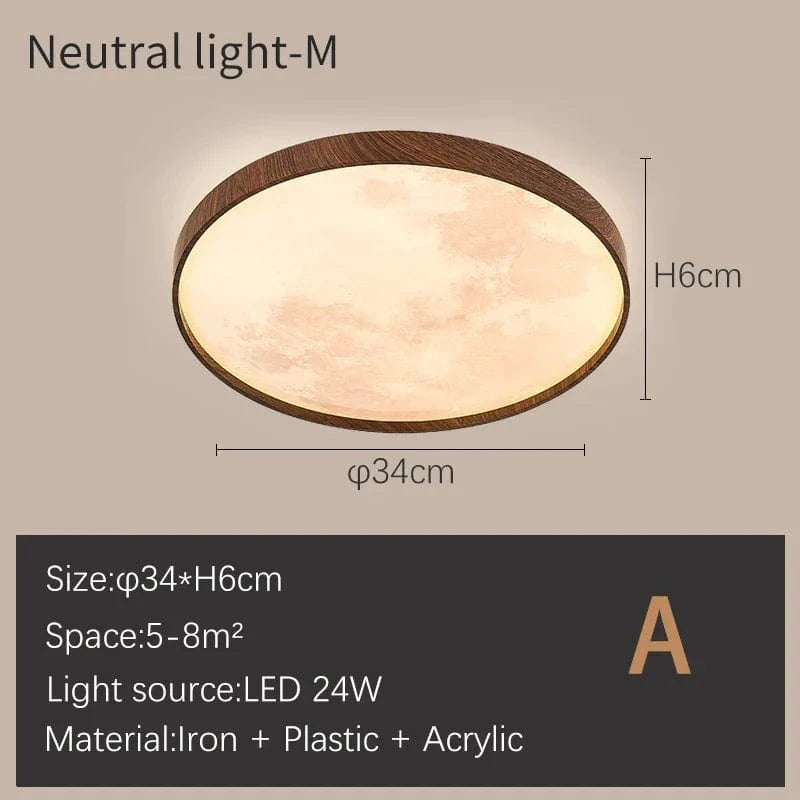 Plafonnier Lune LED Dimmable | Marco Lucetti A lumière neutre de 34CM