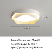 Plafonnier Lustre LED Blanc pour Salon Cuisine - Luminaire Intérieur de Cuisine | Marco Lucetti